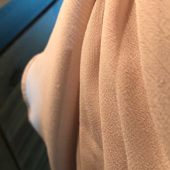 NWT! WATTERS FRENCH VANILLA CRINKLE CHIFFON DRESS - Picture 10 of 12